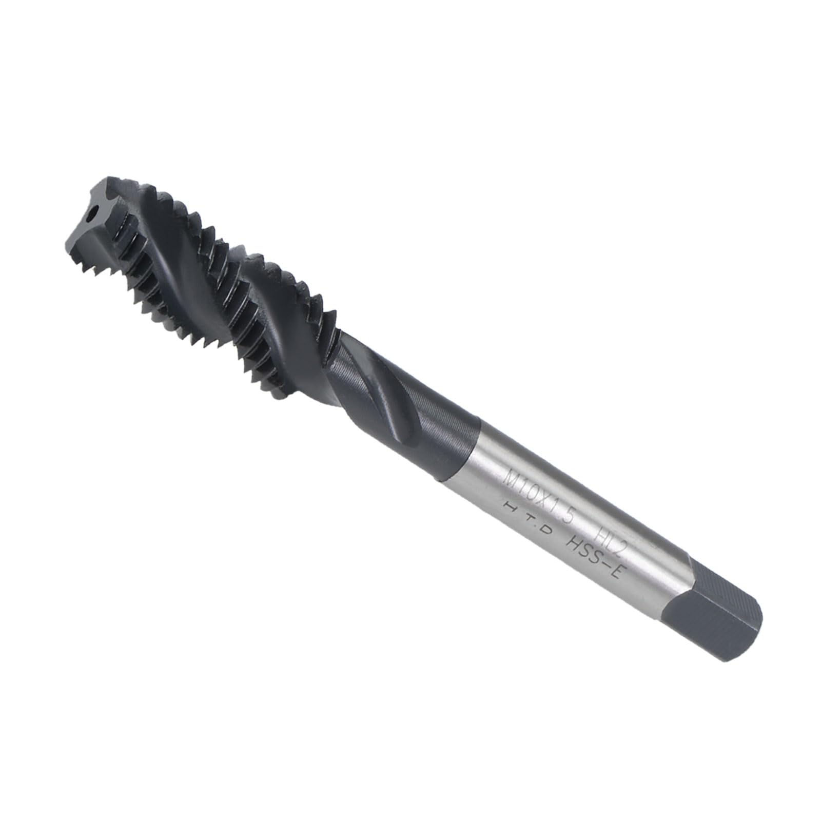 CoCud Spiral Flute Threading Tap, M10X1.5 Thread Size, Nitriding Coated HSS Tapping Tool - (Applications: for Processing Holes & Sticky Materials)