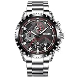 Relojes SUNVEN para Hombre Cuarzo Resistente al Agua - Reloj de Pulsera empresar