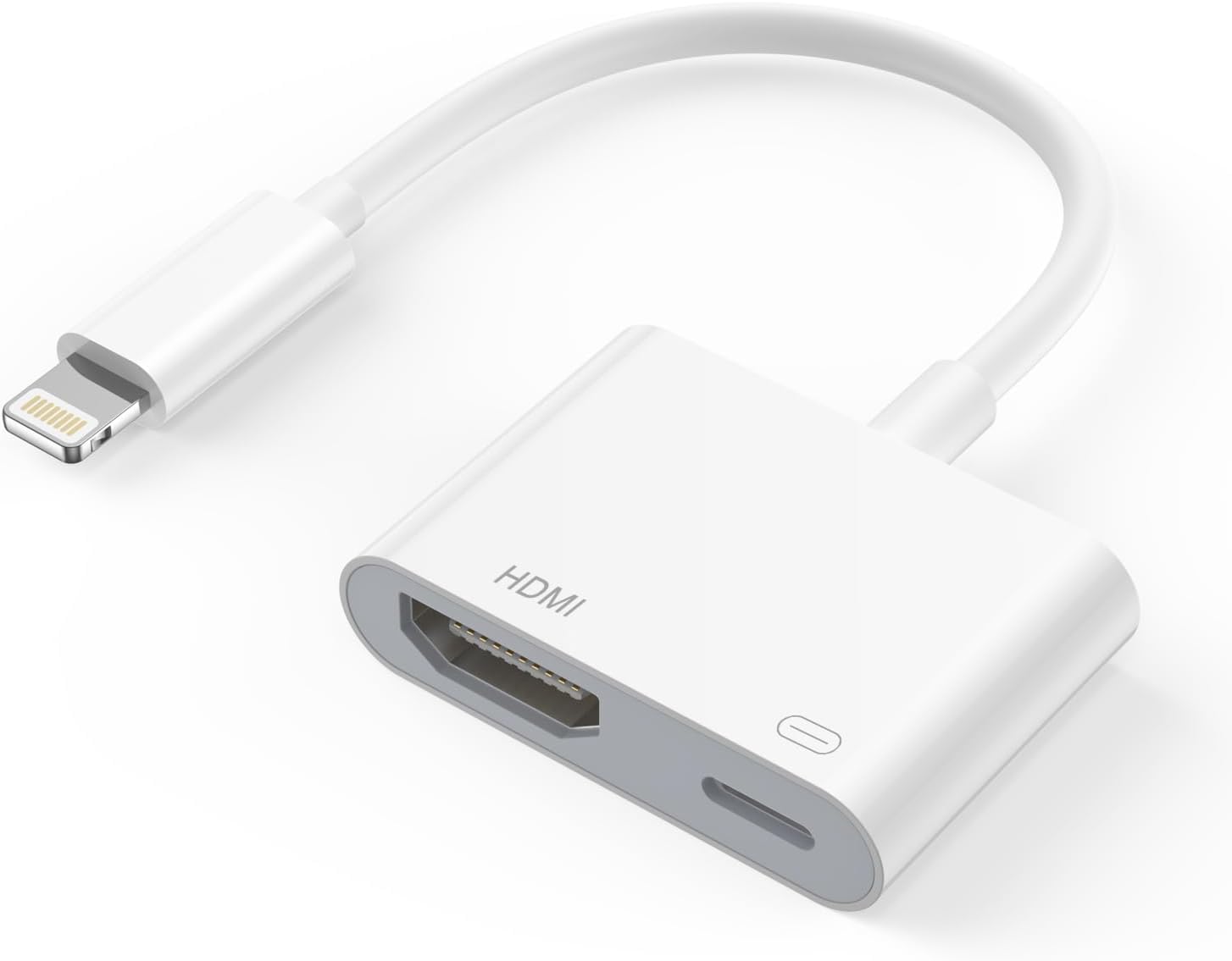 Lightning to HDMI Adapter 【Apple MFi Certified】 iPhone and iPad HDMI Adapter Lightning Digital AV Adapter HDMI Cable Converter 1080P Video & Audio Sync Screen for iPhone, iPad, iPod Support All iOS