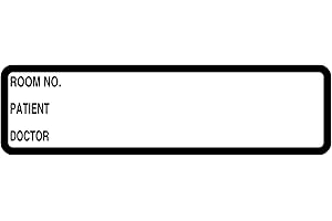 Nursing Binder Spine Stickers, Doctor Stuff File Folder Chart Labels, DRWHT1, Printed White, 5-3/8" x 1-3/8", 200 per Roll – for Organizing Patient Charts