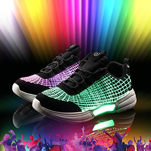 Shinmax Luminous Fiber Optic LED Shoes, Light Up Shoes For Women & Men