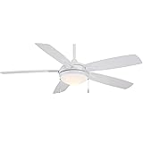 MINKA-AIRE F534L-WH Lun-Aire With Light 54 Inch