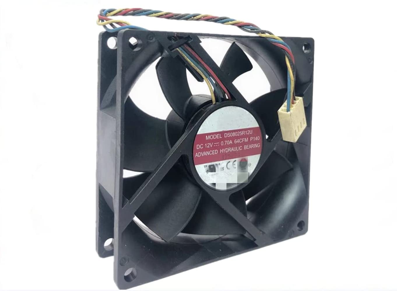 Photo 1 of New Case Cooling Fan for Dell XPS 8100 Inspiron 580 580s, AVC DS08025R12U Size:80mm x 25mm 8025, 4-Pin 4-Wire DC12V 0.70A