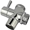Sink to Garden Hose Diverter All Brass Adapter Valve with Aerator, for Bathroom/Kitchen Sink Faucet Connection Portable Washing Machine/Dishwasher (G1/2 * 3/4", Chrome)