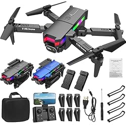 Portable Drone With Two 4K HD FPV Camera, Remote