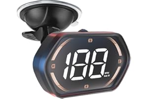 Universal Digital GPS Speedometer HUD for Cars - 2025 New Head Up Display with MPH/KMH, Overspeed Alarm, Fatigue Alert, Large