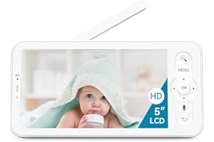 ARENTI 2025 Upgraded 5-Inch Wireless Baby Monitor Display, Parent Unit for AInanny B2 A4 Camera(Screen2)