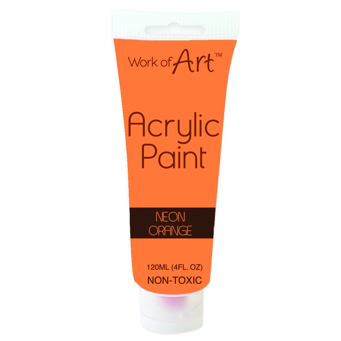 Work of Art Acrylic Paint - Neon Orange