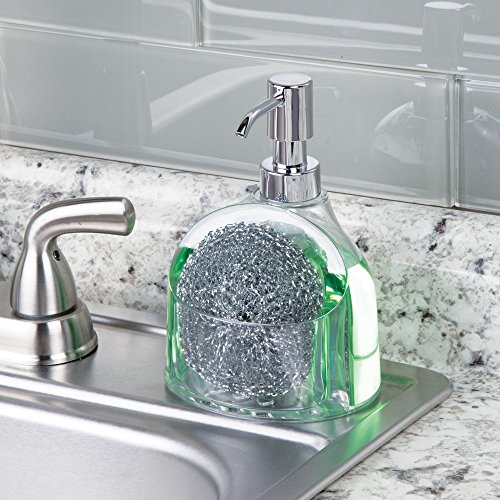 mDesign Modern Plastic Kitchen Sink Countertop Liquid Hand Soap