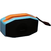 THROLX Bluetooth Speaker, Compact & Portable Speaker for Hiking, Support TF Card/USB, TWS Connection, HD Stereo Sound, Camping, and Beach (Blue)
