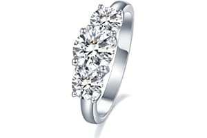 IMOLOVE Moissanite Wedding Band for Women Eternity Bands Moissanite Wedding Rings for Women Sterling Silver Ring Anniversary Band White Gold Plated Size 4-11