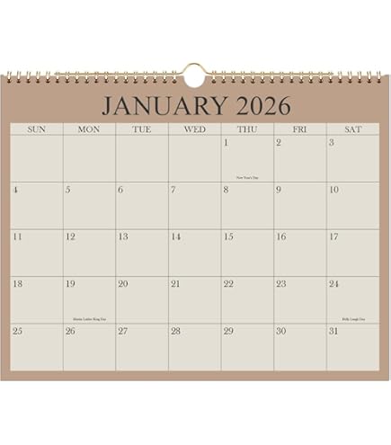 Calendar 2026 - Wall Calendar From November 2025 - June 2027, 20 Months Calendar 2026 2027 With Premium Paper Twin Wire Binding Hanging Hook 12 X 14 5 Golden P 217550206 - View #11