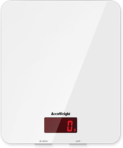 201 Digital Kitchen Scale 5kg Backlit LCD Tempered Glass Platform