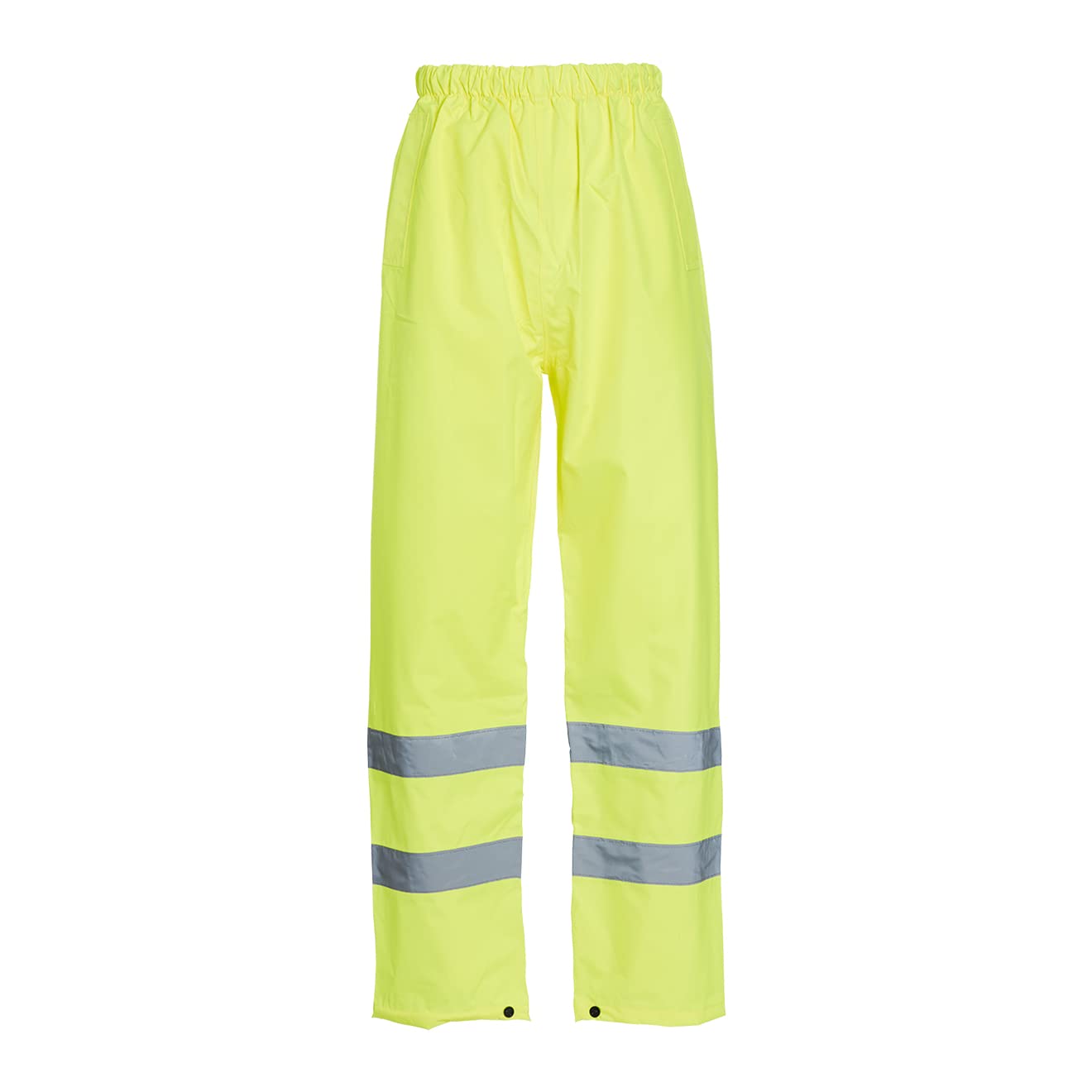 Blackrock Yellow Hi Vis Waterproof Overtrousers, Reflective High Viz Visibility Safety Work Trousers Men's & Women's, Rain Waterproof Pants, Workwear Overalls, Fully EN Certified - Size 6XL