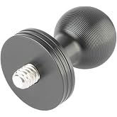 Bulletpoint Aluminum 1/4"-20 Threaded Camera Adapter with Integrated 20mm Ball