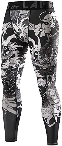 Ubuy Dragon Fit Compression Yoga Pants LAFROI Men's Quick Dry Cool