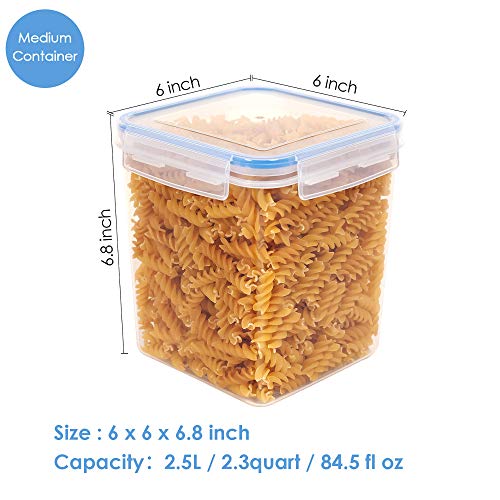 Vtopmart Airtight Food Storage Containers 12 Pieces 2.3qt / 2.5L Plastic BPA Free Kitchen