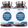 9 in 1 Immune Support Supplement 1000mg for Immune Defense- USA Third Party Lab Tested- Including Vitamin C, Vitamin D, Zinc, Echinacea, Quercetin,Garlic-Gluten Free, No Filler 60 Capsules-Pack of 2