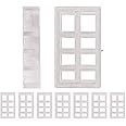 Amazing Drapery Hardware Bracket Spacer Blocks 8ct – Durable Extension Clear Plastic Brackets for Blinds and Shades, Ideal for Home and Office Window Treatments