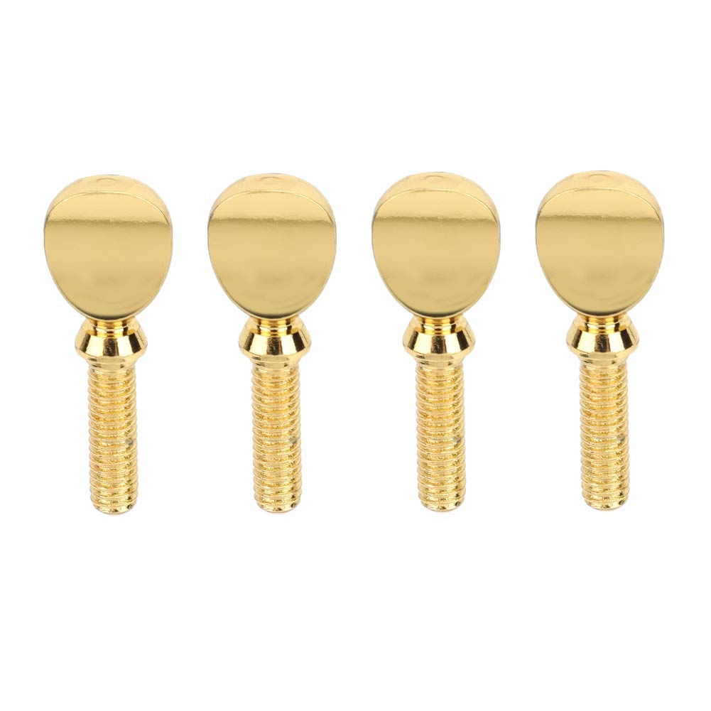Tomotato 4pcs Sax Neck Screws Golden Tightening Attach Screw for Soprano Alto Tenor Saxophone Neck Parts Musical Instrument Parts Thread 3.7mm