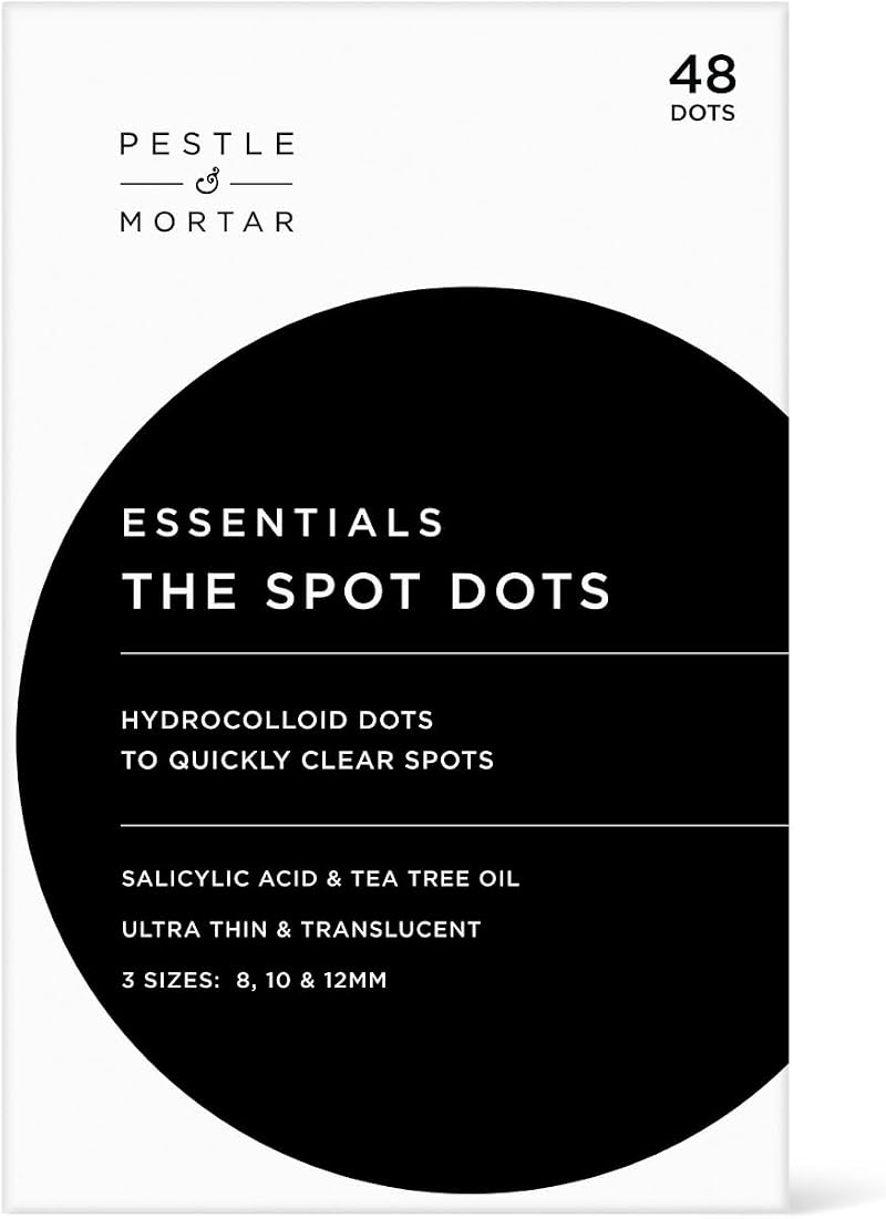 Pestle & Mortar Acne Patch Spot Treatment Dots Overnight Salicylic Acid Tea Tree