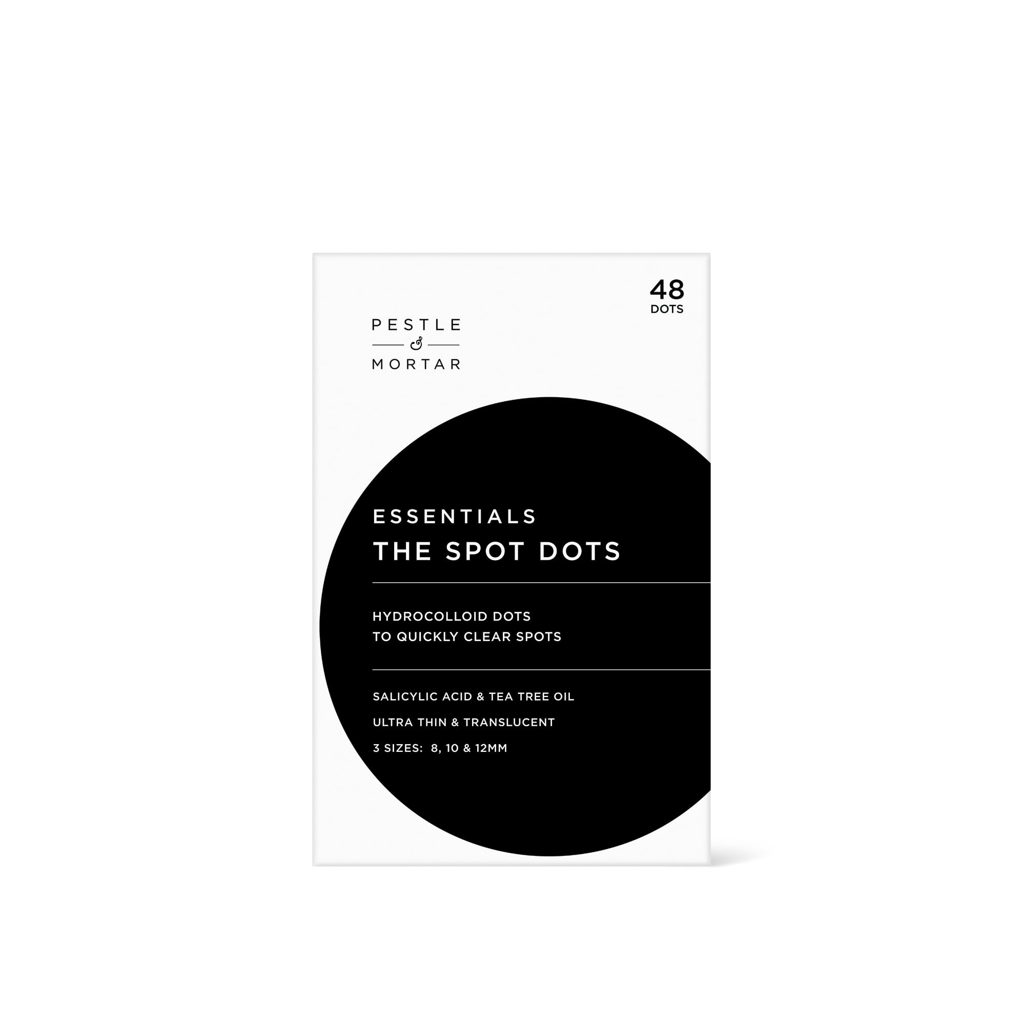 Pestle & Mortar Acne Patch - Face Spot Treatment Dots for Overnight Use, Targeted Acne Breakout Treatment