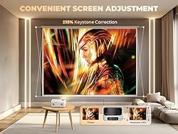 VIZONY Mini Projector with WiFi and