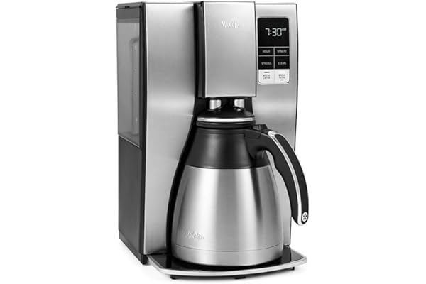 Mr. Coffee 10 Cup Thermal Programmable Coffeemaker, Stainless Steel