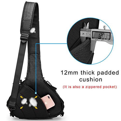 CADeN Camera Bag Sling Backpack Camera Case Waterproof with Rain Cover Tripod Holder, Compatible