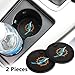 2 Pack 2.75 inch for Miami Dolphins Car Interior Accessories Anti Slip Cup Mat for All Vehicles (Miami Dolphins)