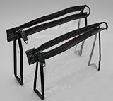 3 Pack Samll and Large Luggage TSA Carry on Toiletry Pouch Zipper Vinyl Travel Bag