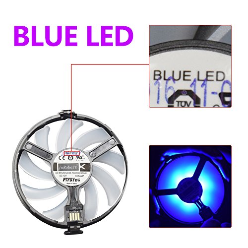 Hard-Swap-Fans-GPU-VGA-LED-Ventilador-de-Refrigeracin-de-Repuesto-Graphics-Card-Fan-para-XFX-R7-370-RX-460-470-480-Graphic-Card-Blue-LED
