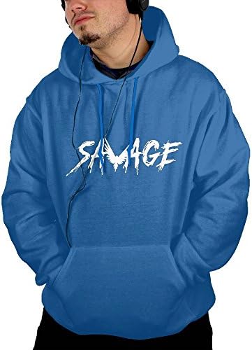 Savage Maverick Logang Mens Pullover Hoodie with Kangaroo Pocket Hoodeds