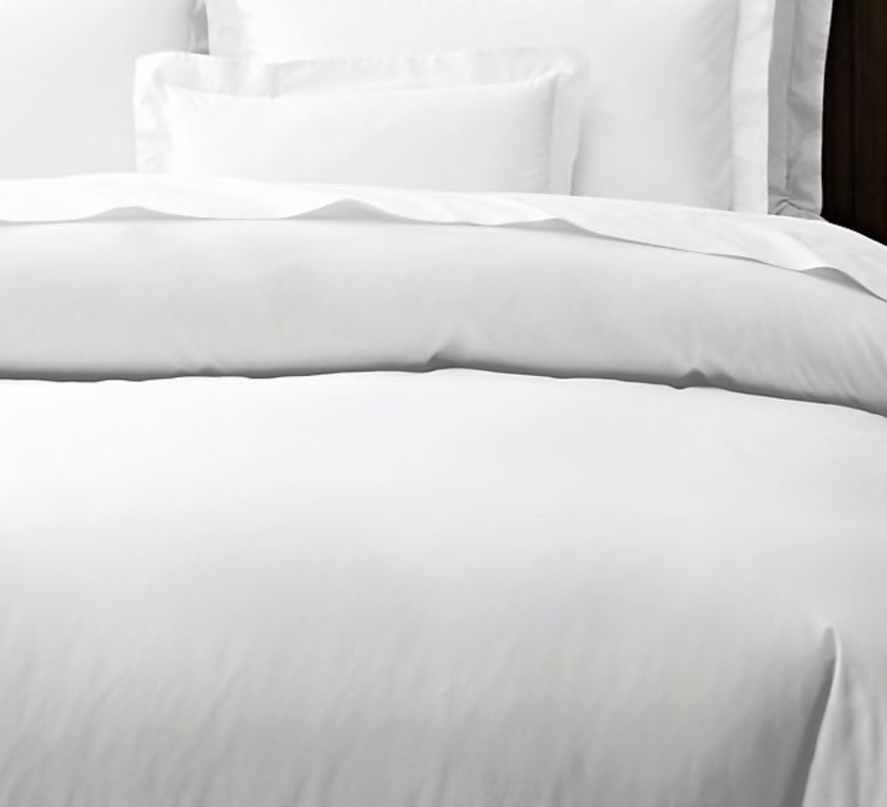 Restoration Hardware Italian Vintage-Washed 464 Percale Duvet Cover ~King~White~