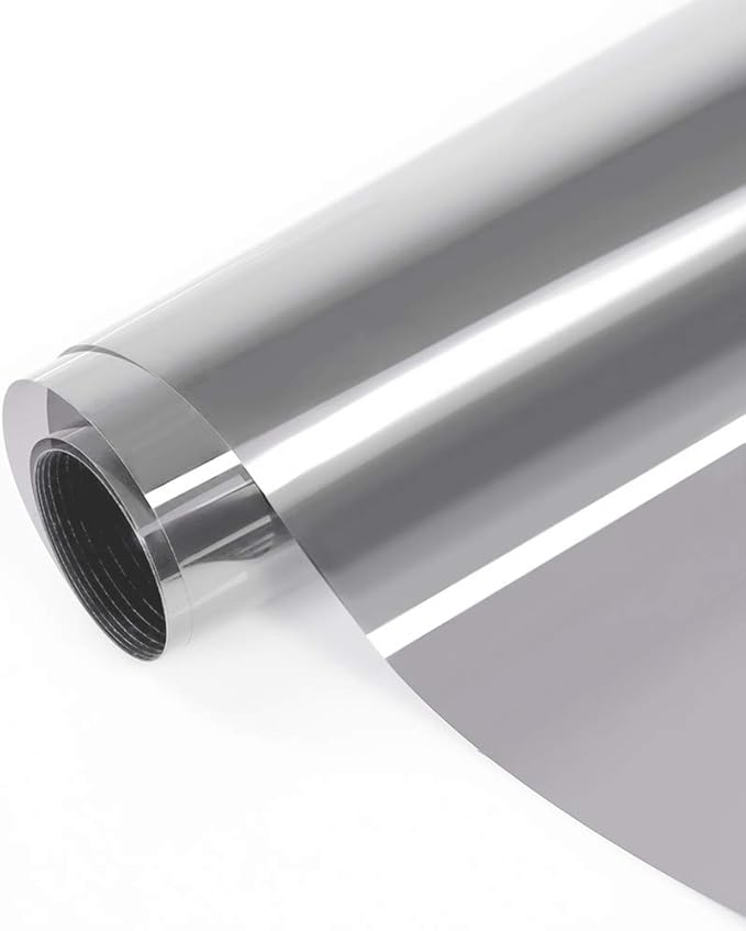 fancy-fix verspiegelte Sonnenschutzfolie für Fenster, Sichtschutz und