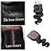 Derun Hair Body Wave Silk Base Top Closure Bleached Knots Free Part 4X4