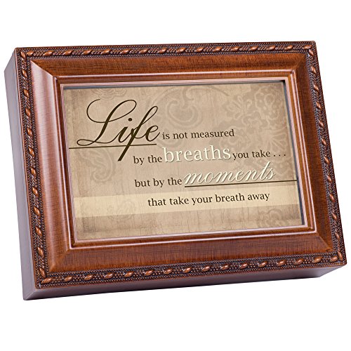 Cottage Garden Music Box - Life Is Plays Edelweiss With Woodgrain Finish