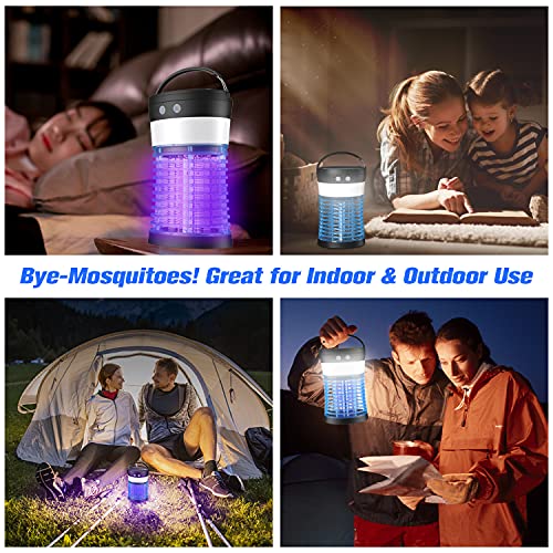[3 in 1] Bug Zapper & Insect Fly Traps & LED Camping Lantern, IP44