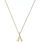 ZAMKDXFQ 14k Gold Plated Letter A-Z Initials Pendant Necklace Fashionable Cute Exquisite Name Pendant Necklace Women's Jewelry Gifts