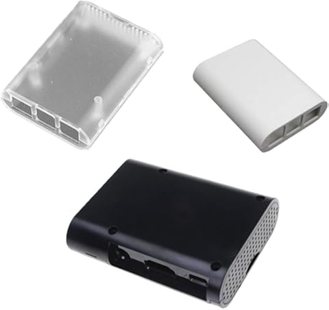 Milageto Estuche De Aspecto Atractivo para Raspberry Pi 3, B + 2 B, B +, Raspberry Pi Shell Cover - Gris