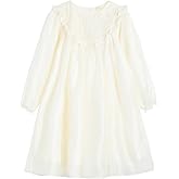 Mud Kingdom Girls Princess Dress Ruffle Collar Puff Sleeve Dresses