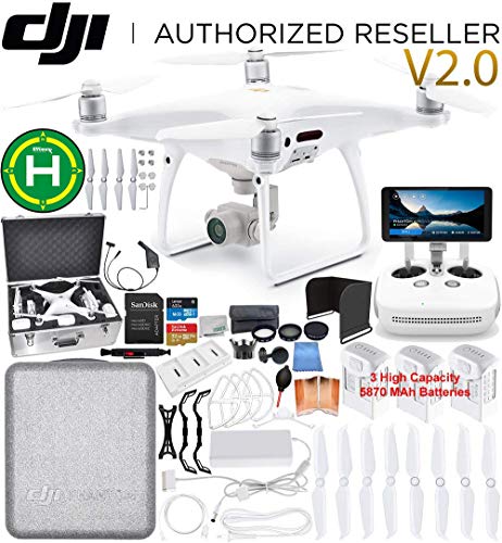 DJI Phantom 4 PRO+ Plus V2.0/Version 2.0 Quadcopter 3 Battery Ultimate Bundle