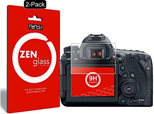 nandu I ZenGlass [2-Pack] Flexible Glass Film for Canon EOS 6D I Screen Protector 9H