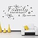 Ikevan Wall Stickers,PVC Decal Removable Art Family Beautiful Flower Wall Stickers Home Words Decor Wall Sticker 75X34cm