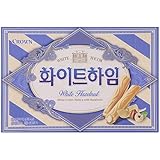 Crown Cream Filled Wafer Cookies with Hazelnut 142g (White, 3 Pack)