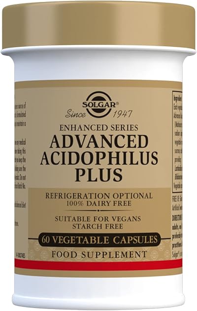 Solgar Advanced Acidophilus Plus 60 Veg Capsules Pack of 2 - Probiotics