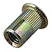 BQLZR Flat Head Galvanization M6 Insert Rivet Nut Golden Pack of 50