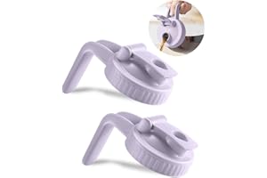 MIRADEXIC 2 Pack Wide Mouth Mason Jar Lids V-Shaped with Handle, Mason Jar Pour Spout with Extended Flip Lid Easy to Open, Airtight Leak Proof and Durable (Jars Not Included)