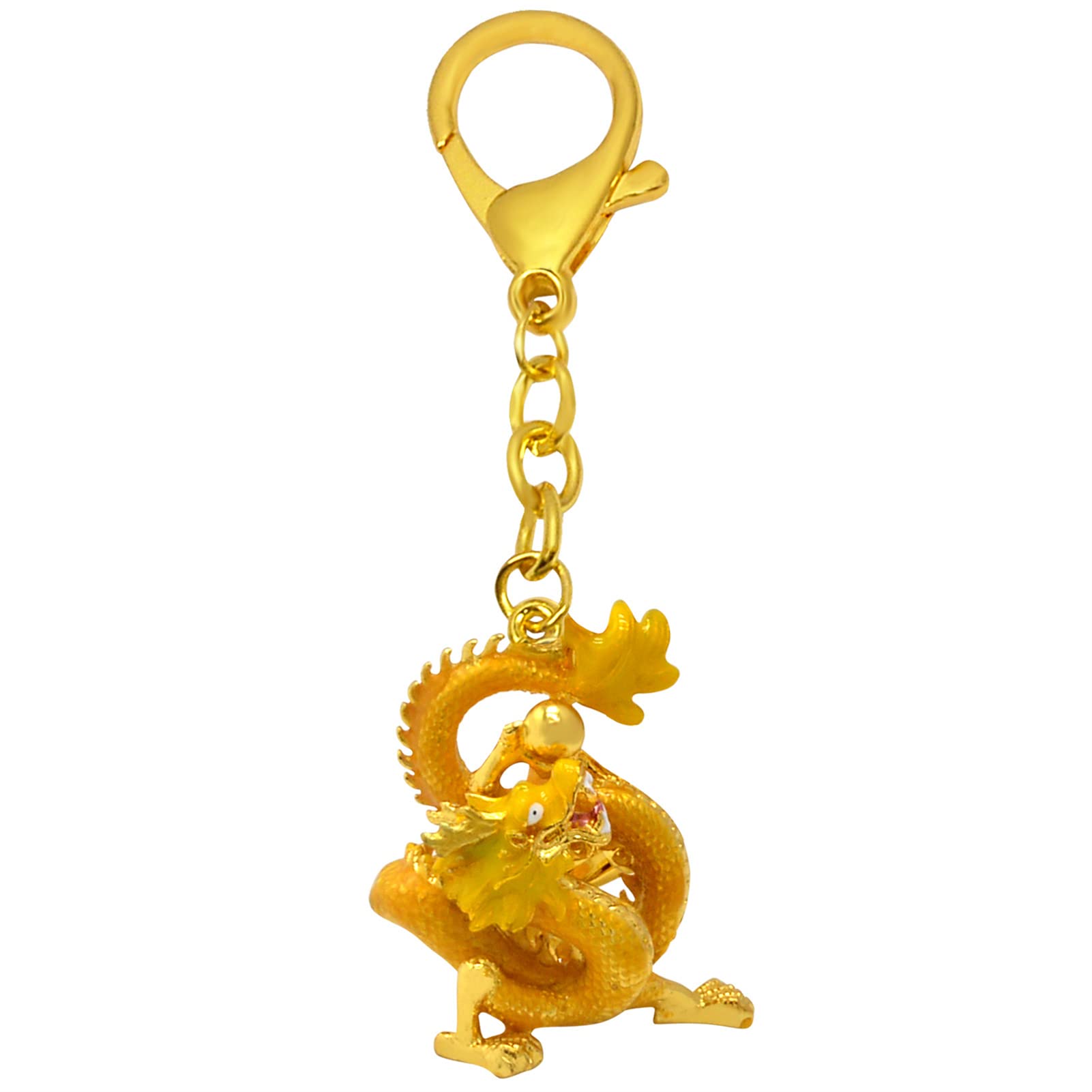 Juanxian Feng Shui Rising Golden Dragon Attracts Wealth and Success W5356