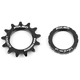 POLSO Fixed Gear Cog 13T-18T Fixed Gear Single Speed Bicycle flywheel Piece &amp; Lockring for Fixie Track Bike Hub